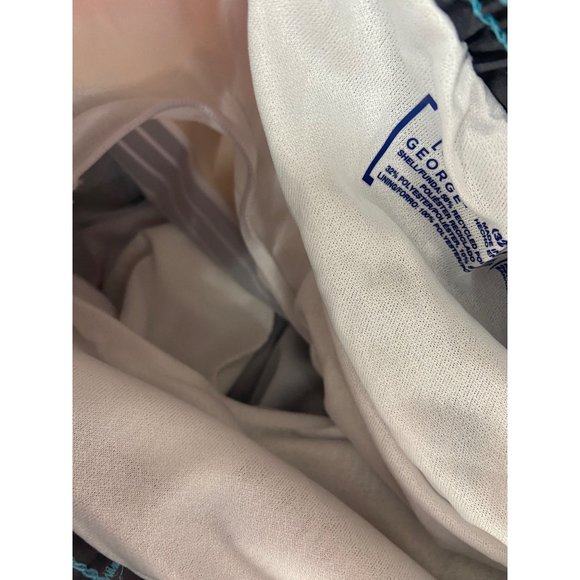 George Mens Multi Colored Striped Drawstring Waist With Pockets Swim Trunks With - Picture 7 of 7